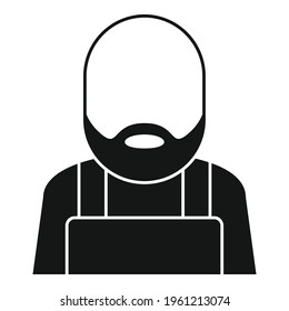 Blacksmith man icon. Simple illustration of Blacksmith man vector icon for web design isolated on white background