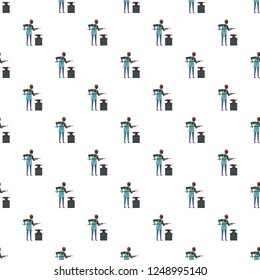 Blacksmith pattern seamless vector repeat for any web design