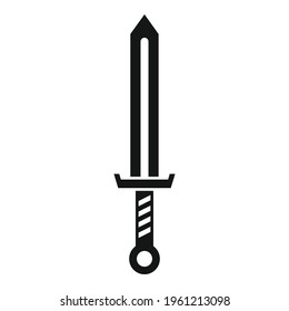 Blacksmith sword icon. Simple illustration of Blacksmith sword vector icon for web design isolated on white background