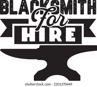 Blacksmith T Shirt design For Print