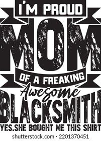Blacksmith T-Shirt-Design für den Druck