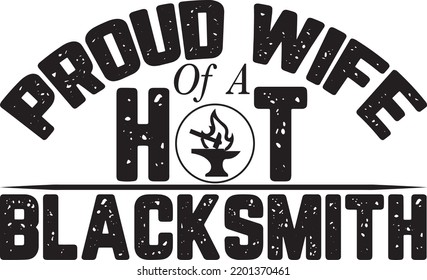 Diseño de camiseta de herrero para impresión