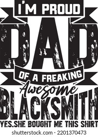 Blacksmith T Shirt design For Print