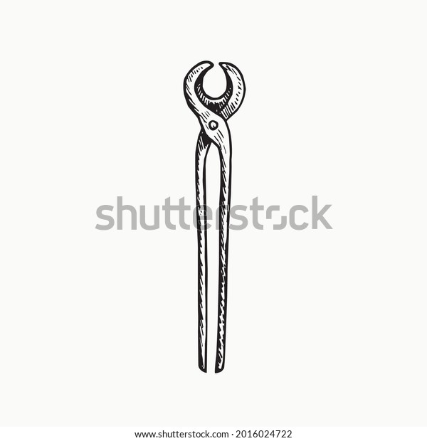 Blacksmith Tongs Gravure Style Hand Stock Vector (Royalty Free) 2016024722 Shutterstock