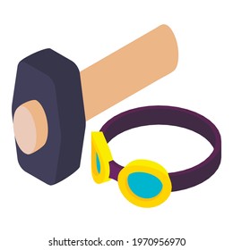 Blacksmith tool icon. Isometric illustration of blacksmith tool vector icon for web - Powered by Shutterstock - Get 15% off with code: PIKWIZARD15