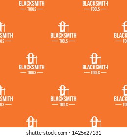 Blacksmith tool pattern vector orange for any web design best