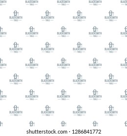 Blacksmith tool pattern vector seamless repeat for any web design
