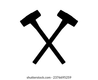 Blacksmith tool silhouette vector art