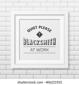 Blacksmith typographical background. 