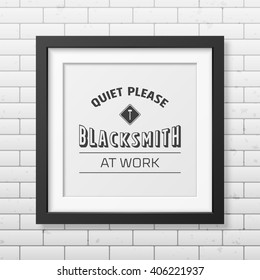 Blacksmith typographical background. 