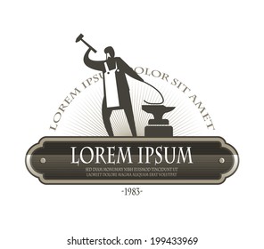 Blacksmith. Vector format