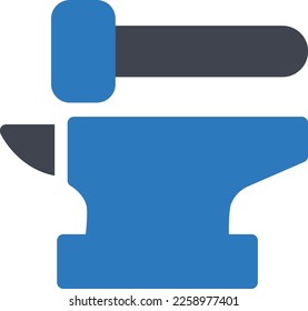 blacksmith Vector illustration on a transparent background. Premium quality symmbols. Glyphs vector icons for concept and graphic design. 
