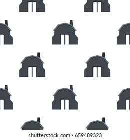 Blacksmith workshop building pattern seamless flat style for web vector illustration