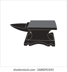 Blacksmiths anvil icon vector illustration symbol design