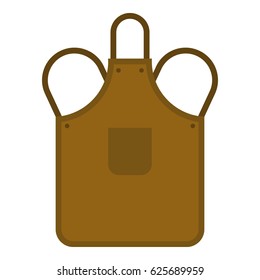 Blacksmiths apron icon flat isolated on white background vector illustration