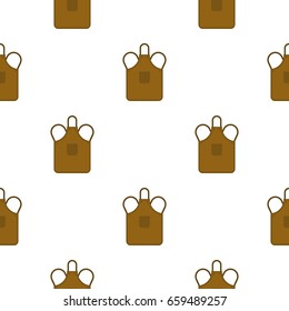 Blacksmiths apron pattern seamless flat style for web vector illustration