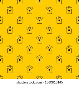 Blacksmiths apron pattern seamless vector repeat geometric yellow for any design