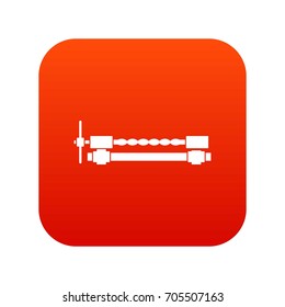 Blacksmiths clamp icon digital red for any design isolated on white vector illustration