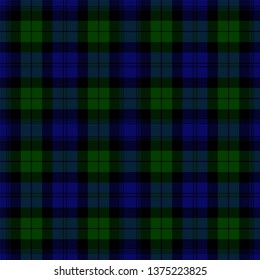 Blackwatch ModernTartan. Tartan imitation for prints on fabric and clothing, interior decoration, Scottish-style websites. Seamless pattern. 