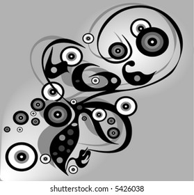 black-white abstract background