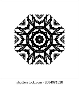 Patrón De Motivos Resumen Blanco-Negro. Decoración de interiores, exteriores, alfombras, textiles, prendas de vestir, tela, seda, mosaico, plástico, papel, envuelto, tapicería, almohada, sofás, henna, fondo, etc.