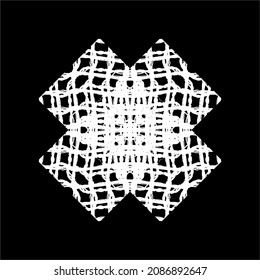 Black-White Abstract Motifs Pattern. Decoration for Interior, Exterior, Carpet, Textile, Garment, Cloth, Silk, Tile, Plastic, Paper, Wrapping, Wallpaper, Pillow, Sofa, Background, Ect
