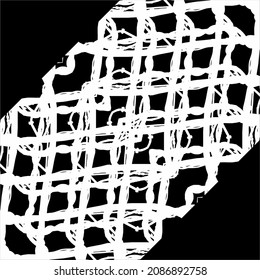 Black-White Abstract Motifs Pattern. Decoration for Interior, Exterior, Carpet, Textile, Garment, Cloth, Silk, Tile, Plastic, Paper, Wrapping, Wallpaper, Pillow, Sofa, Background, Ect