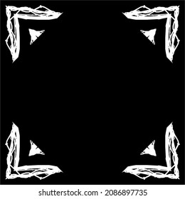 Black-White Abstract Motifs Pattern. Decoration for Interior, Exterior, Carpet, Textile, Garment, Cloth, Silk, Tile, Plastic, Paper, Wrapping, Wallpaper, Pillow, Sofa, Background, Ect