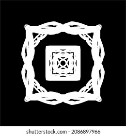 Black-White Abstract Motifs Pattern. Decoration for Interior, Exterior, Carpet, Textile, Garment, Cloth, Silk, Tile, Plastic, Paper, Wrapping, Wallpaper, Pillow, Sofa, Background, Ect