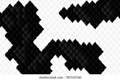  black-white Background ,Abstract Concept  Koi fish ,Carp fish scale black-white  Gradient ,Vector