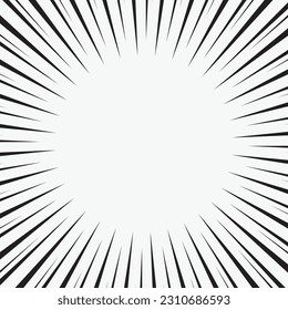 Black-white contrast Background of rays. Illustration of a flash or glare. Abstract irregular explosion, blast effect. radial lines circular pattern for for various graphic designs.
