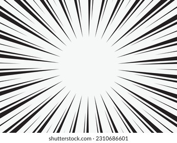 Black-white contrast Background of rays. Illustration of a flash or glare. Abstract irregular explosion, blast effect. radial lines circular pattern for for various graphic designs.