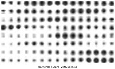 Black-white gradient halftone dots background. Pop art in vector illustration for your creative design 