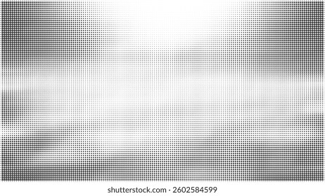 Black-white gradient halftone dots background. Pop art in vector illustration for your creative design 