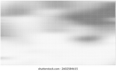 Black-white gradient halftone dots background. Pop art in vector illustration for your creative design 