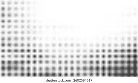 Black-white gradient halftone dots background. Pop art in vector illustration for your creative design 