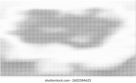 Black-white gradient halftone dots background. Pop art in vector illustration for your creative design 