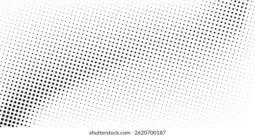 Black-white gradient halftone dots background. Pop art in vector illustration for your creative design. modern eps10