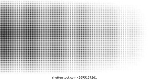 Black-white gradient halftone dots background. Pop art in vector illustration for your creative design. 