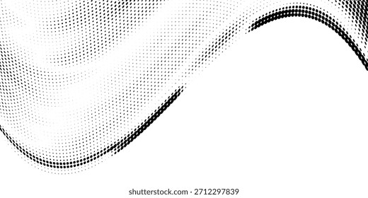 Black-white gradient halftone dots background. Pop art in vector illustration for your creative design 