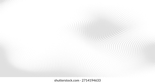 Fondo de puntos de semitono degradado blanco y negro. Arte Pop en Ilustración vectorial para su diseño creativo 