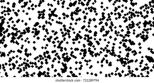Black-white grunge vector background. Texture monochrome widescreen from stains and cracks. Abstract elements for design and printing