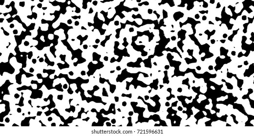 Black-white grunge vector background. Texture monochrome widescreen from stains and cracks. Abstract elements for design and printing