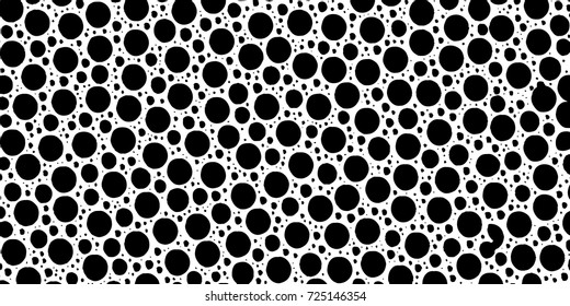 Black-white grunge vector background. Texture monochrome widescreen from stains and cracks. Abstract elements for design and printing