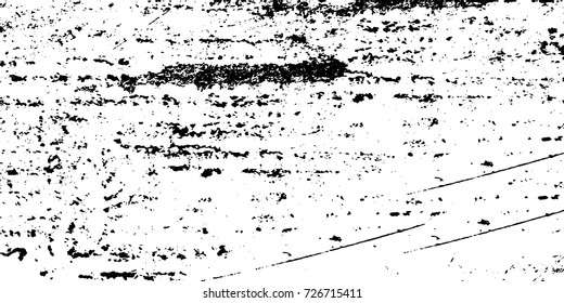 Black-white grunge vector background. Texture monochrome widescreen from stains and cracks. Abstract elements for design and printing