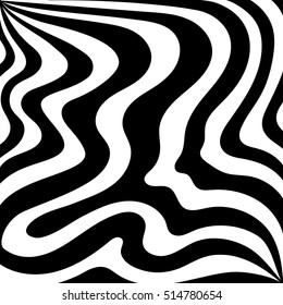 Black-white Pattern. Striped background. Repeating black-white. Vintage lines. Vector illustration. Geometric textured surface for your design.