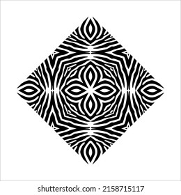 Black-White Stripes Lines Motifs Pattern Inspired by Zebra. Decoration for Interior, Exterior, Carpet, Textile, Garment, Cloth, Silk, Tile, Plastic, Paper, Wrapping, Wallpaper, Pillow, Background, Ect