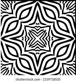 Black-White Stripes Lines Motifs Pattern Inspired by Zebra. Decoration for Interior, Exterior, Carpet, Textile, Garment, Cloth, Silk, Tile, Plastic, Paper, Wrapping, Wallpaper, Pillow, Background, Ect