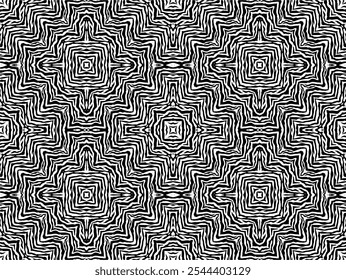 Black-White Stripes Lines Motifs Pattern Inspired by Zebra. Decoration for Interior, Exterior, Carpet, Textile, Garment, Cloth, Silk, Tile, Plastic, Paper, Wrapping, Wallpaper, Pillow, Background, Etc