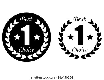 Black/White Wreath - vector